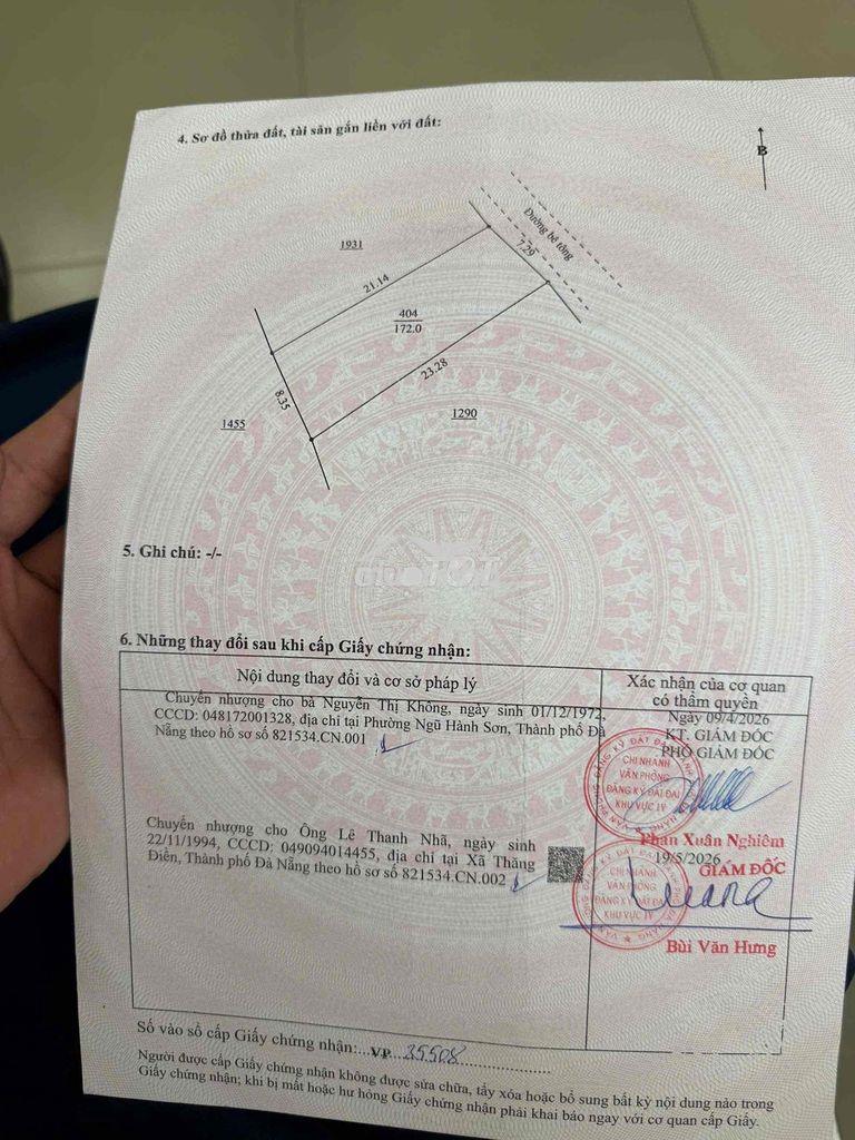 Chính chủ — đất hoà tiến — đường liên tổ 123 — giá chỉ 1,95 tỷ - 4