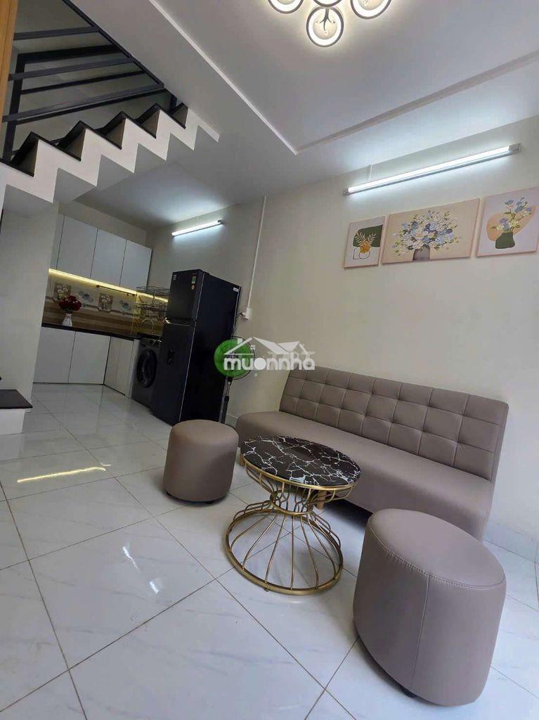 Nhà đẹp trệt lầu full nội thất ở lê văn lương nhà bed