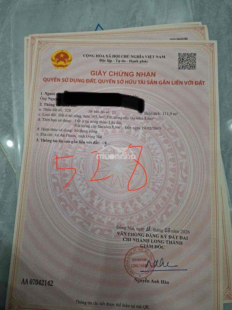 Bán 3 ô đất thổ cư - có ô 2 mặt tiền - bán nguyên seal hoặc bán lẻ - 4
