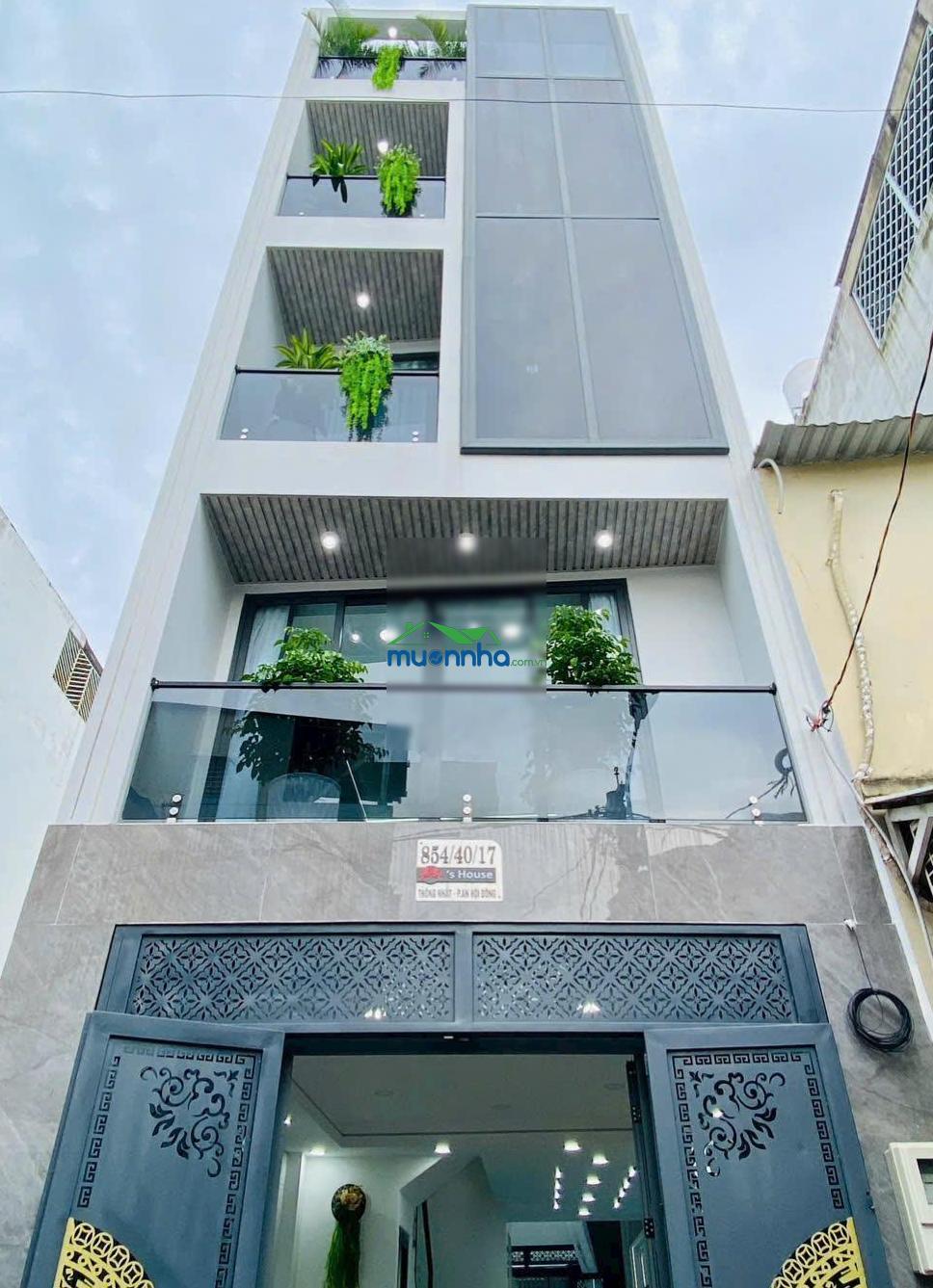 Góc 2mt thống nhất. nhà 5 lầu dt 4x16m. nhà mới full nội thất, có thang máy. giá 8,9 tỷ tl - 4