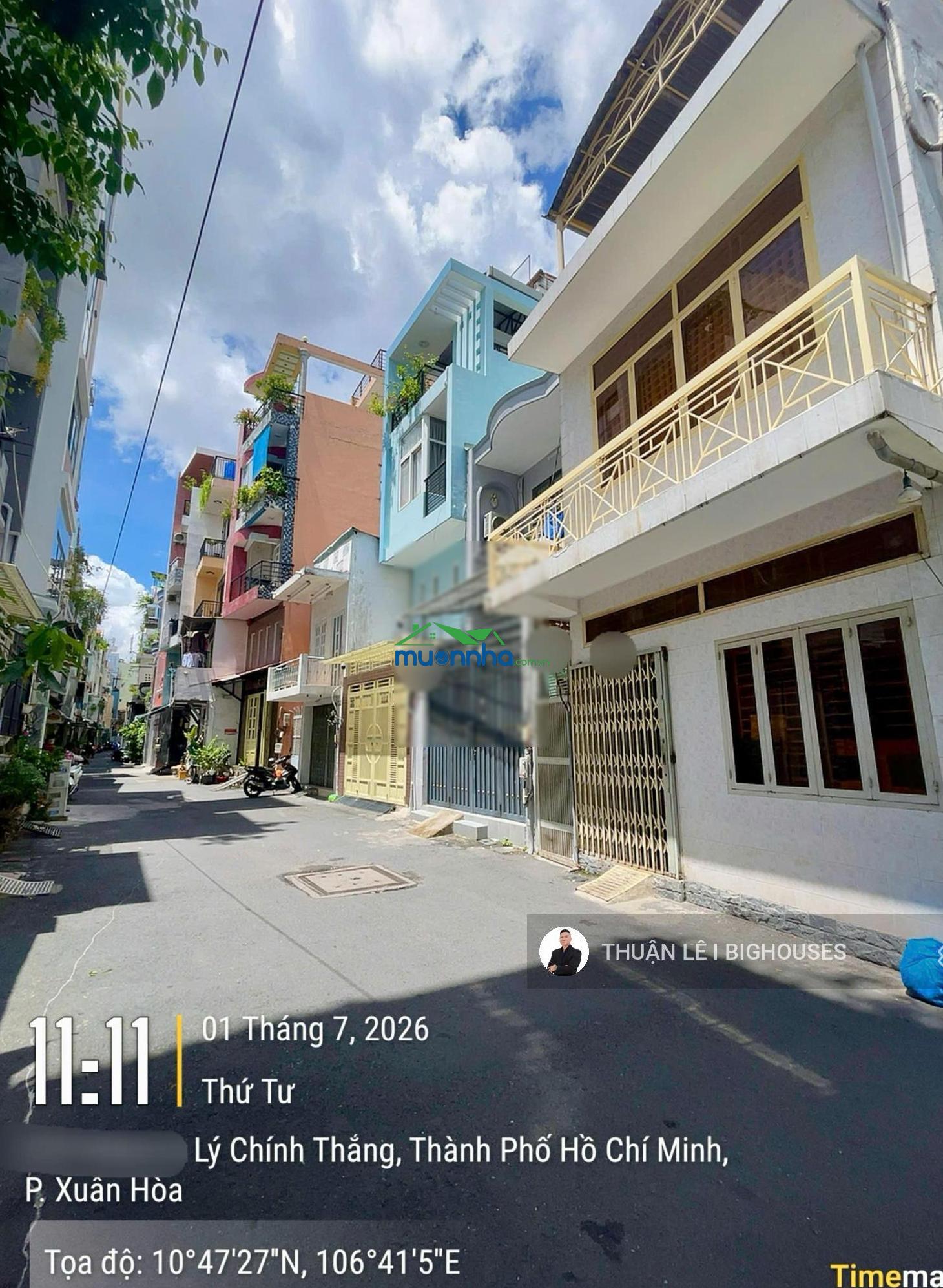 Bán nhà (4,4m x 14m) hxh 8m lý chính thắng thông hai bà trưng. quận 3. nhà 2tầng + 4pn lớn (12,6tỷ) - 3