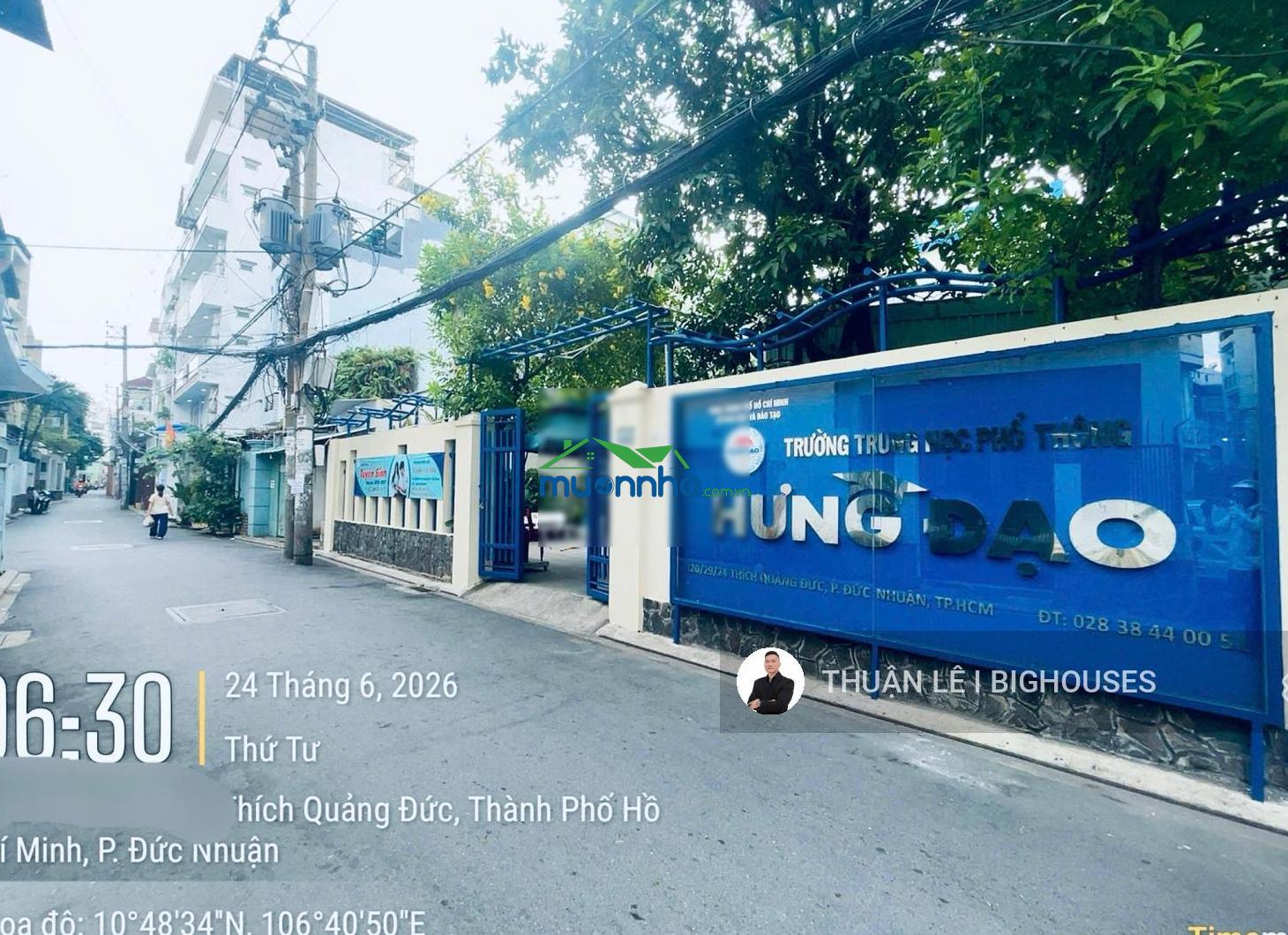 Bán nhà phú nhuận 5,8m x 21m. hẻm 6m đường thích quảng đức, phường 4. nhà trống 2 tầng vào ở ngay
