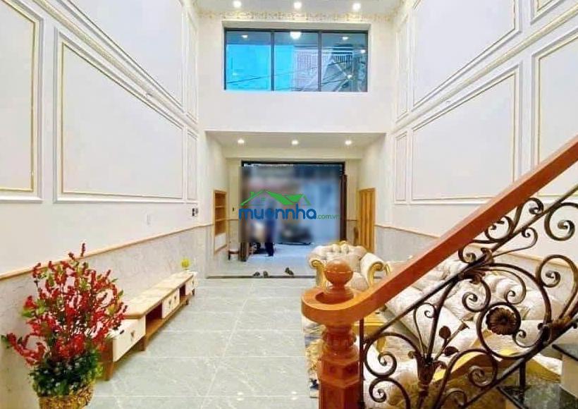Bán nhà hxh đường lê đức thọ phường an nhơn gv; (4.5m x 15m) 4 tầng; giá 9 tỷ 8 tl - 4