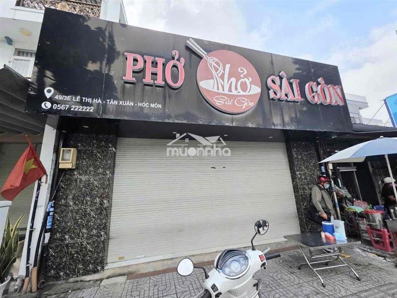 Cho thuê nhà mặt tiền lê thị hà hóc môn