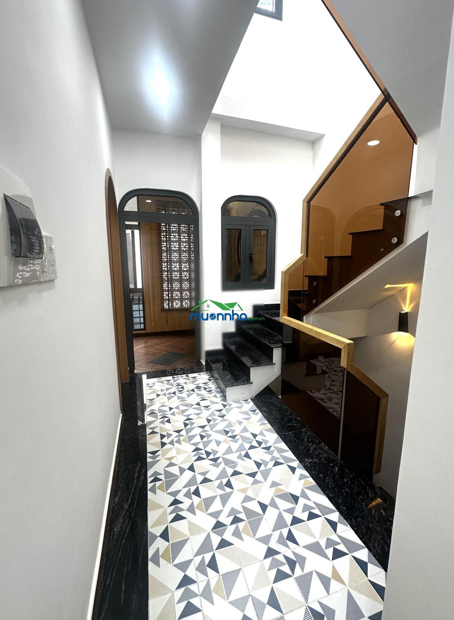64m² nơ trang long - 3 tầng - ngang 5,3m - nhà kts thiết kế tâm đắc - 2 mặt sân thượng thoáng mát