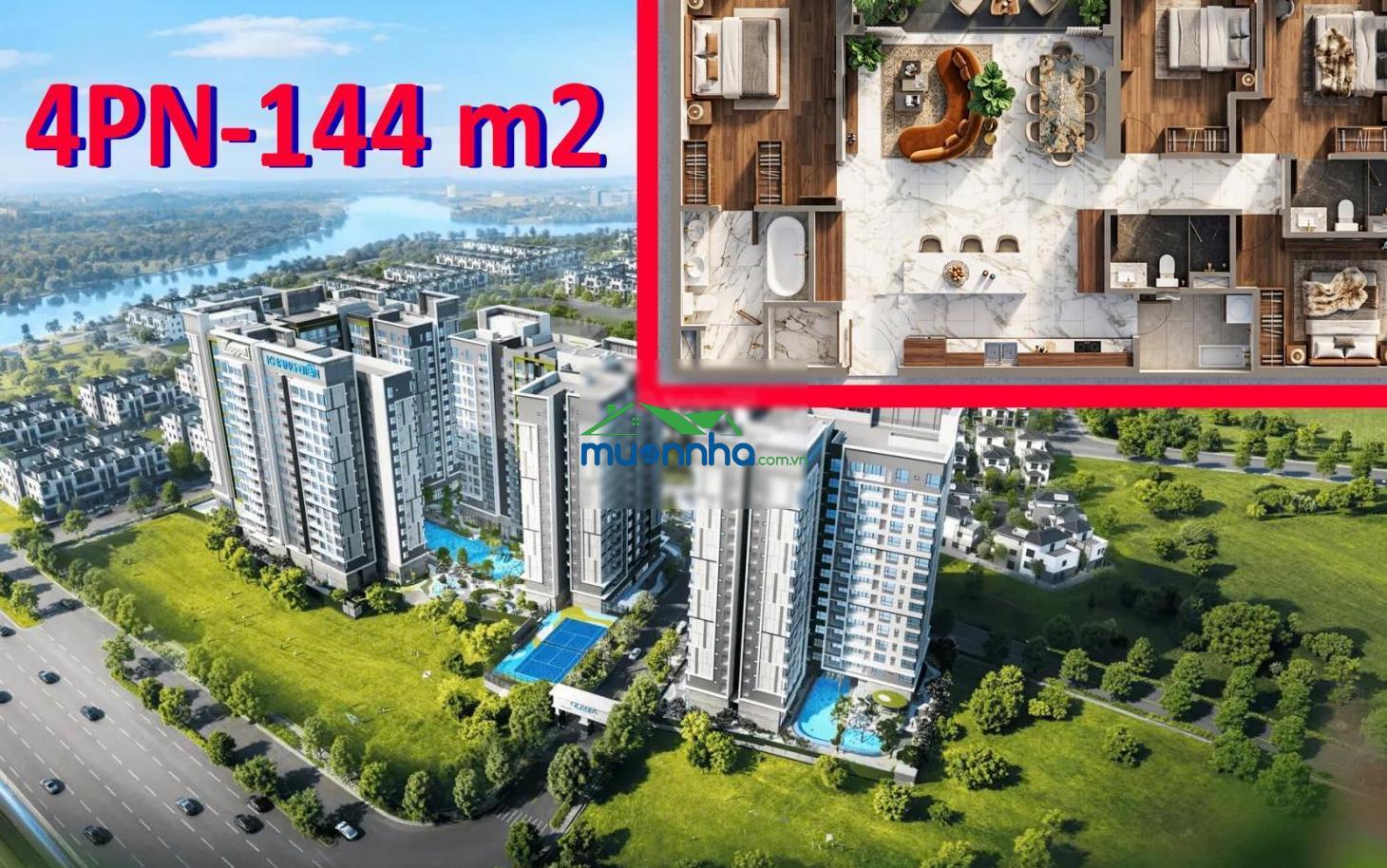4pn đông nam 144m2- view hồ bơi -bản thiết kế tinh hoa giới hạn gladia heights -chỉ 10% sở hữu ngay - 4