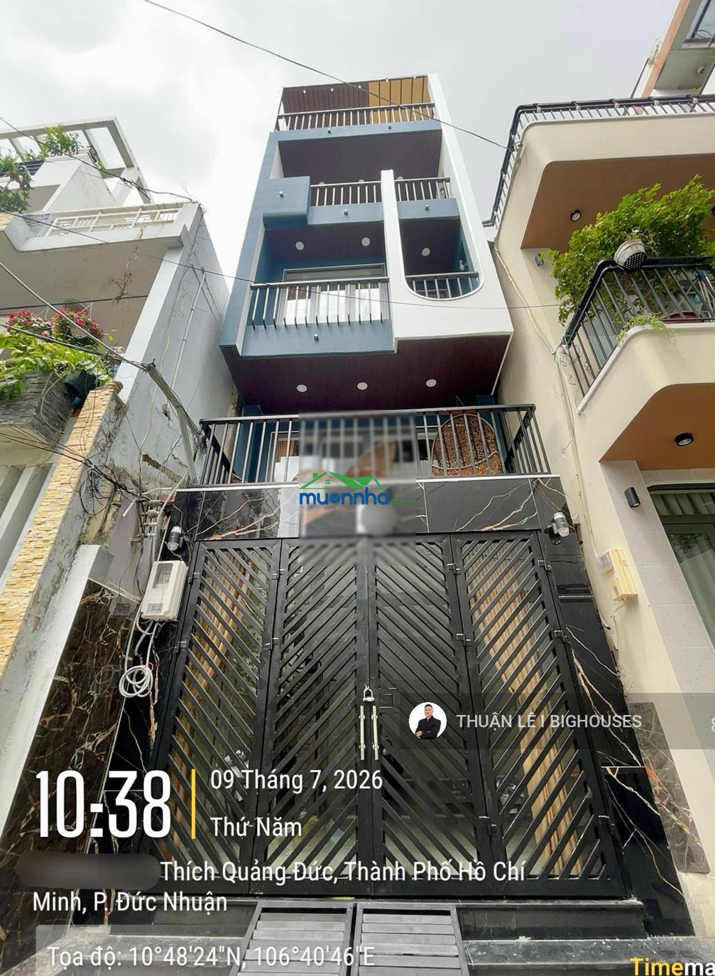 Bán nhà 4 tầng mới, đẹp thang máy khu phan đăng lưu & thích quảng đức (4mx13m) chủ hạ 2tỷ bán gấp