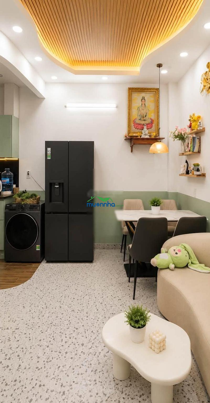 Dương bá trạc, nhỉnh 5 tỷ, 120m2, 4 tầng, cách mặt tiền 6m