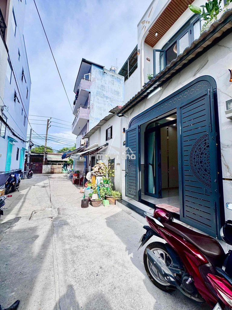 Nhà mới đẹp hẻm xe hơi 4x13 1 trệt 1 lầu bình hưng hoà a bình tân - 2
