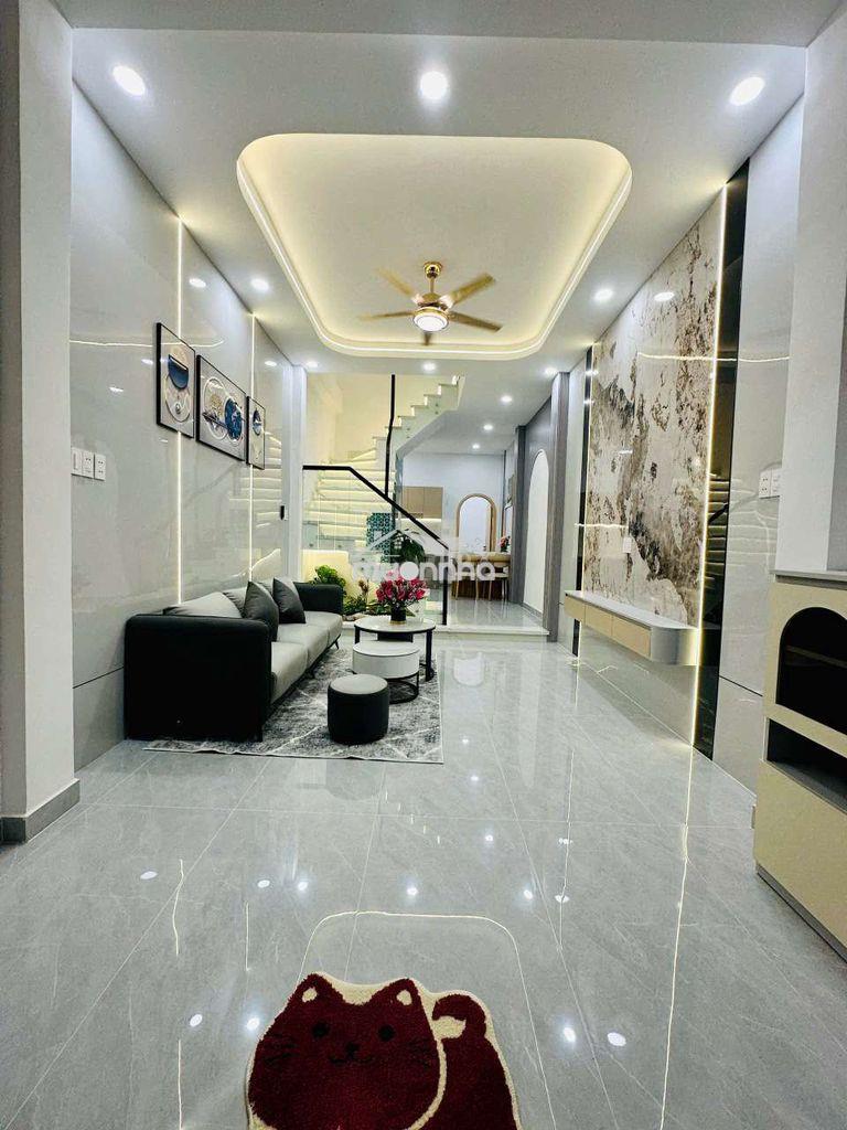 Nhà hẽm thông đừong số 4 f16 gò vấp có sân thựong - 3
