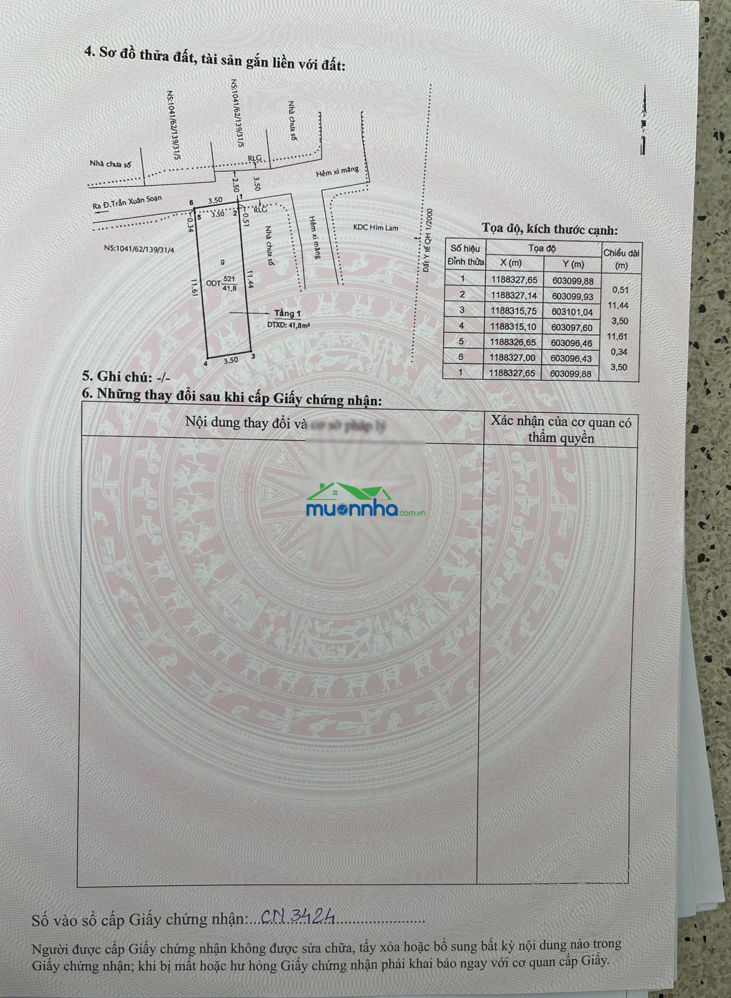 Bán nhà hẻm 1041 trần xuân soạn q7 - 3