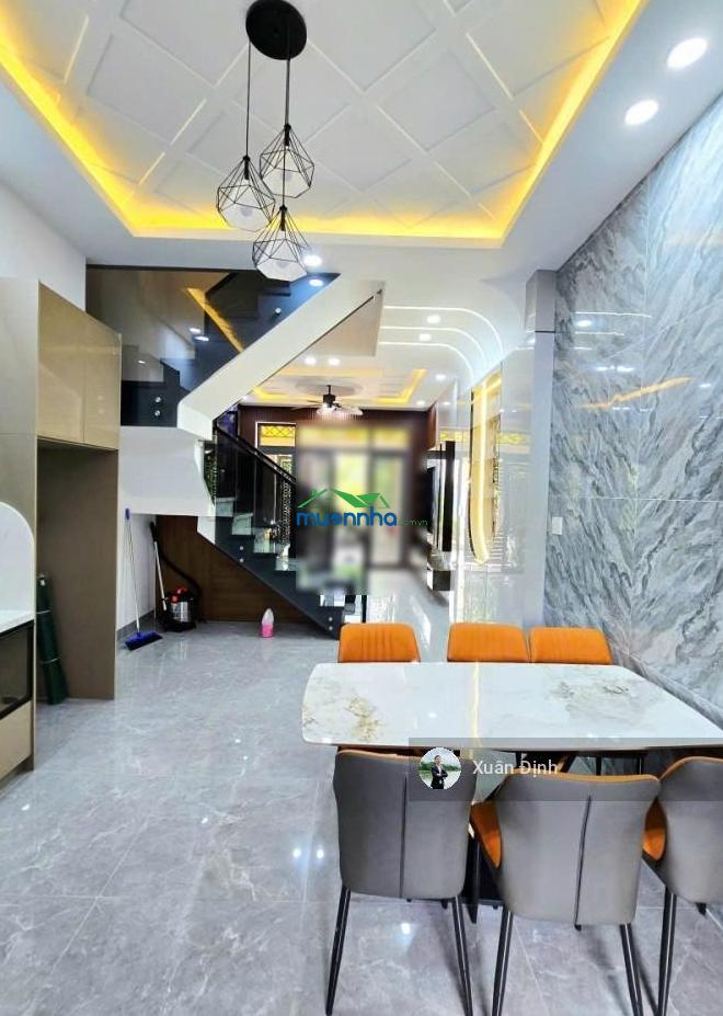 Bán nhà 4 tầng 56m2 đường ô tô 8m gần chợ long trường quận 9 cũ,hoàn công đủ 4pn vào ở ngay giá tốt - 2