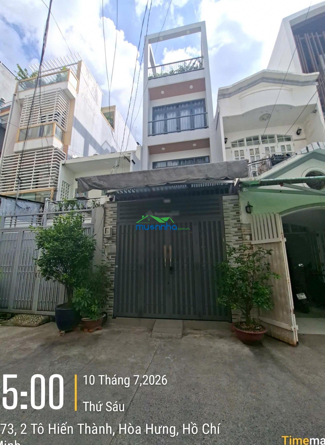Cần bán gấp nhà hẻm oto 273 tô hiến thành quận 10-12 tỷ-3.5x18m 5 tầng 10 phòng