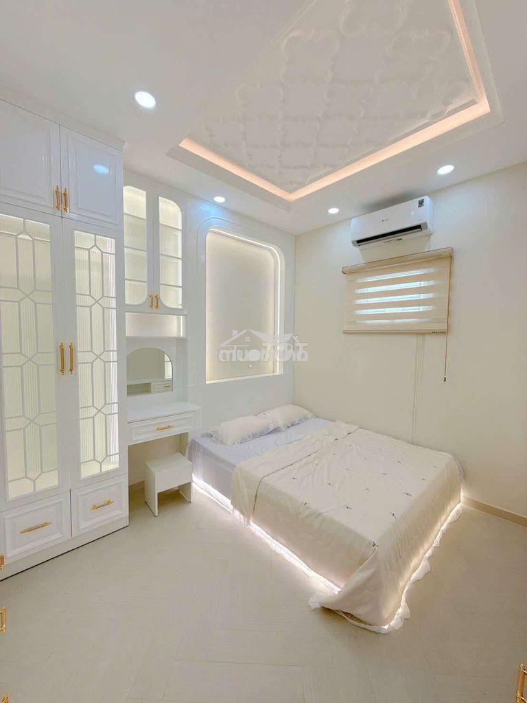 Nhà mới trệt lầu 4p ngủ phun nội thất gần khu chế xuất tân thuận  - 3