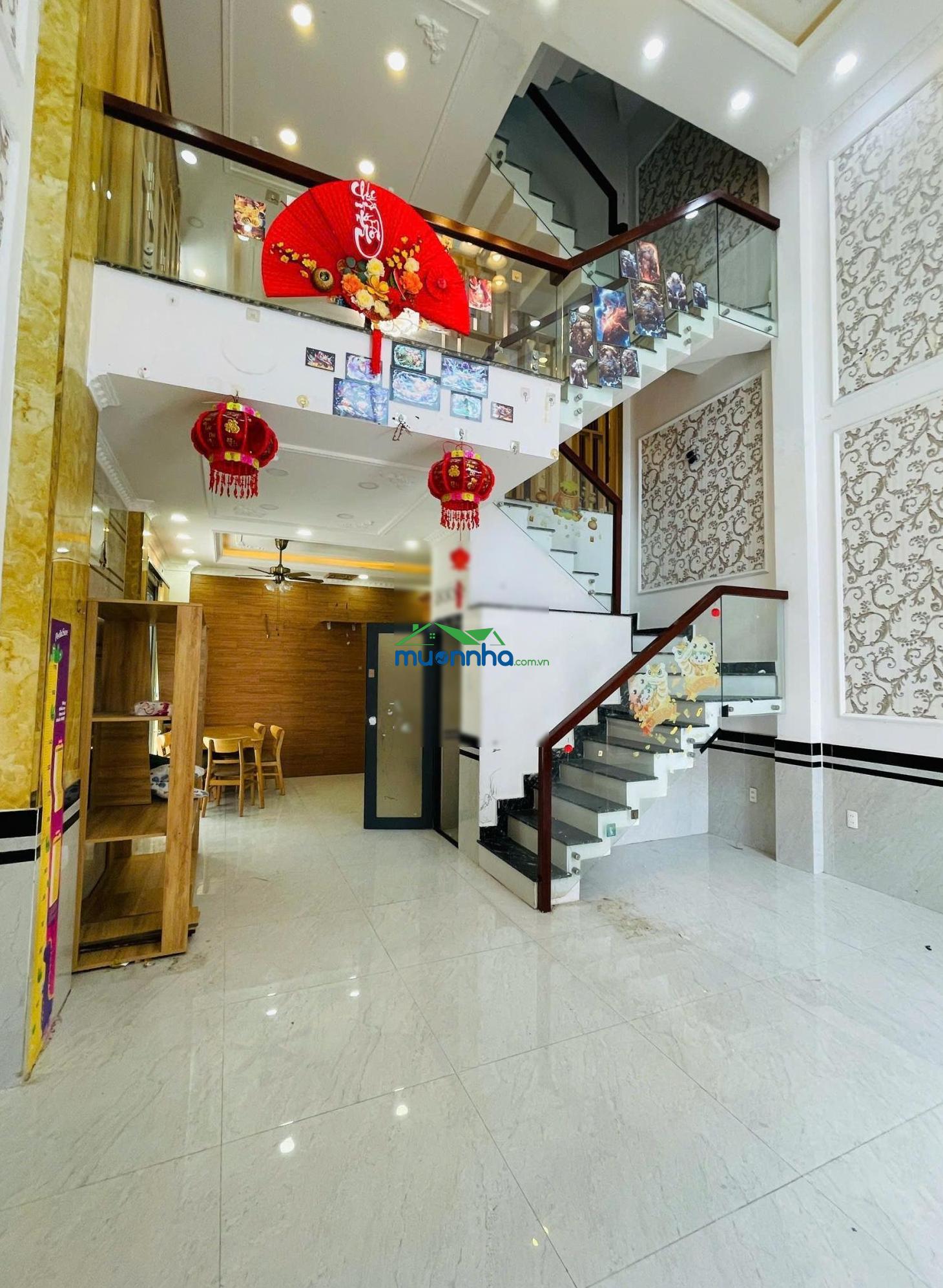 Nhà đẹp 53m² 1 trệt 1 lửng 2 lầu góc 2 mặt tiền đường cây keo - 2