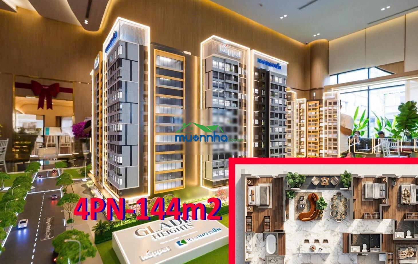 Căn 4pn 144m2 gladia heights tt sớm ưu đãi 17% - hàng hiếm 3 view q1, nội khu hồ bơi, cv trung tâm - 3