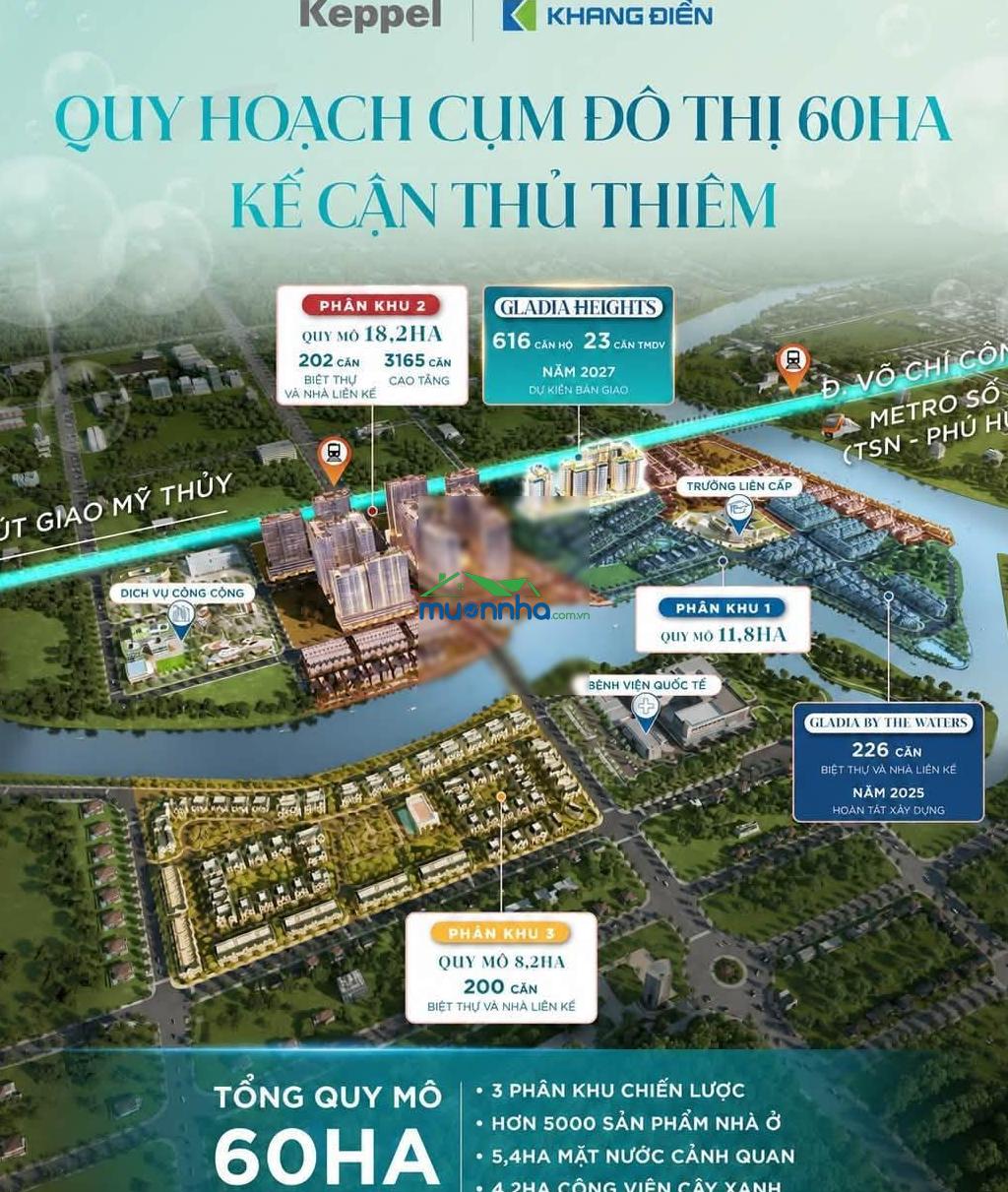Căn 4pn 144m2 gladia heights tt sớm ưu đãi 17% - hàng hiếm 3 view q1, nội khu hồ bơi, cv trung tâm - 2