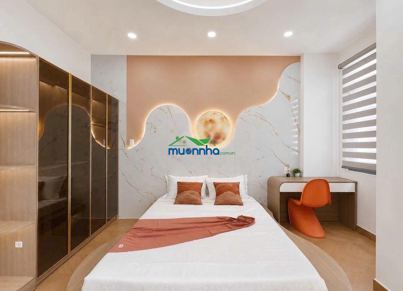 Nhà mới 4 tầng - full nội thất - hẻm xe hơi 8m thông - đường phan huy ích - ngay siêu thị emart 2