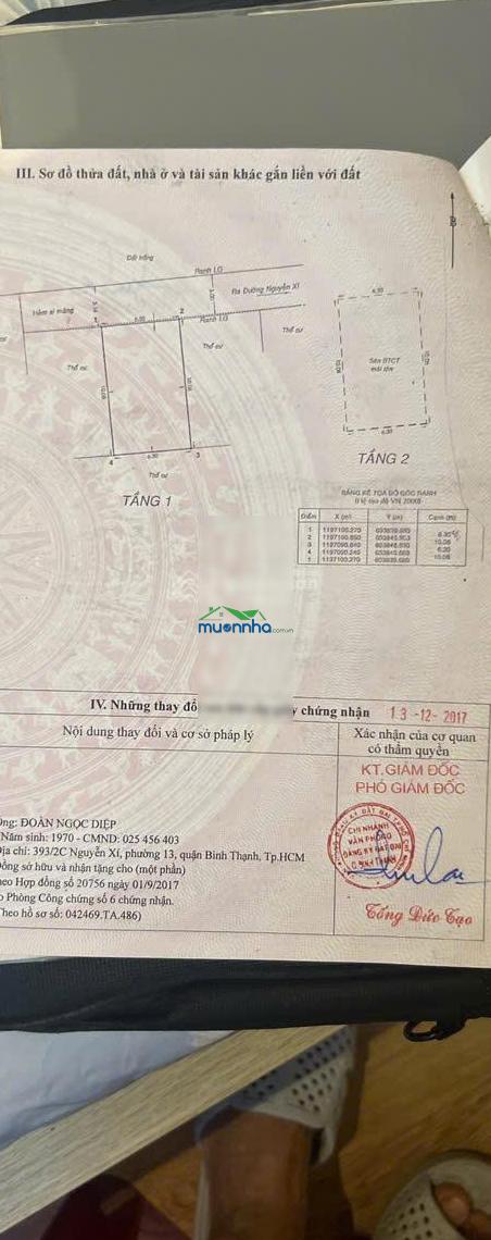 Nhà bình thạnh 7.5 tỉ 1 trệt + 1 lầu 63m2 còn thương lượng - 3