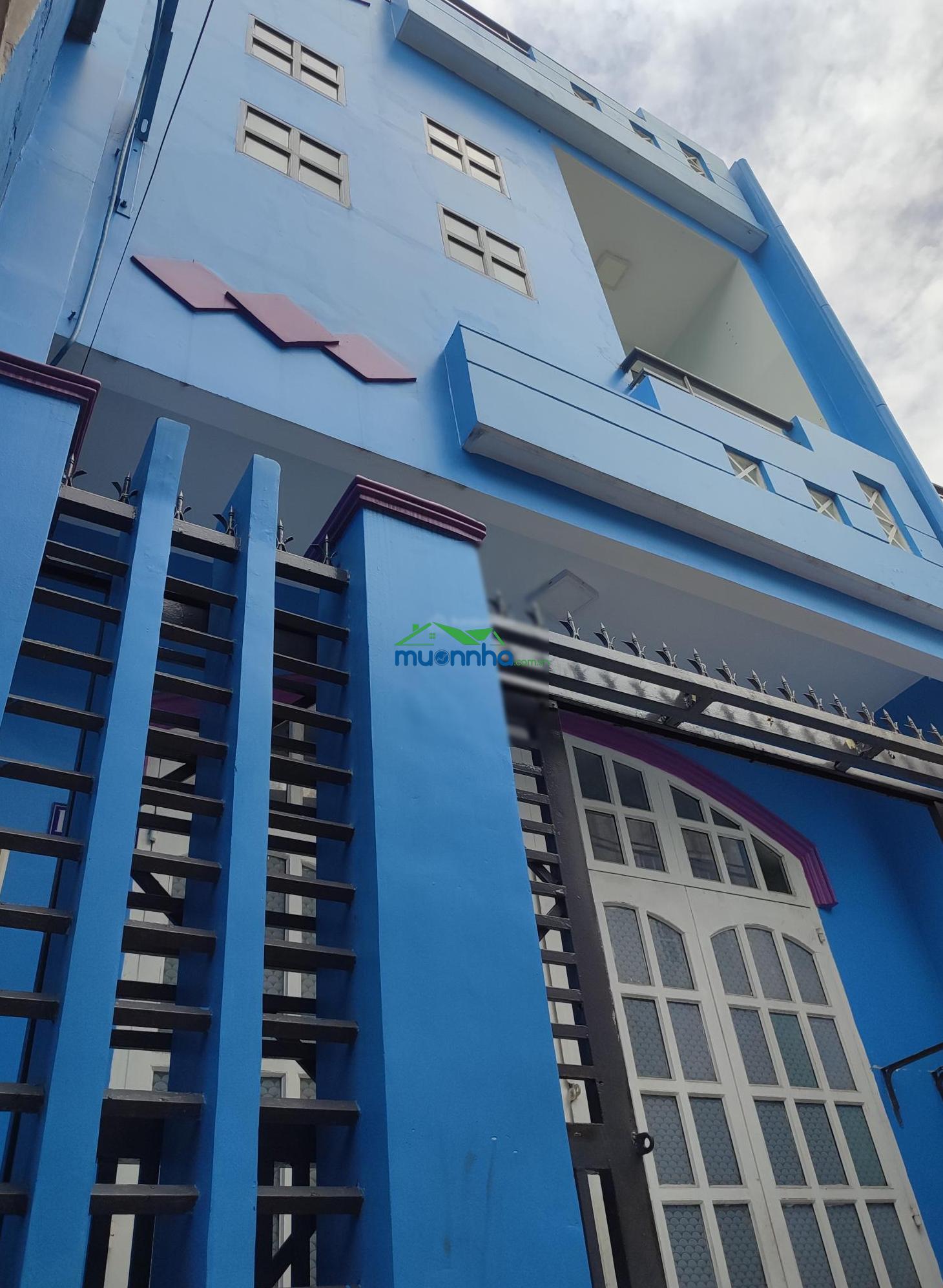 Nhà hẻm, ô tô ngủ trong nhà, gần chợ phú lâm, quận 6