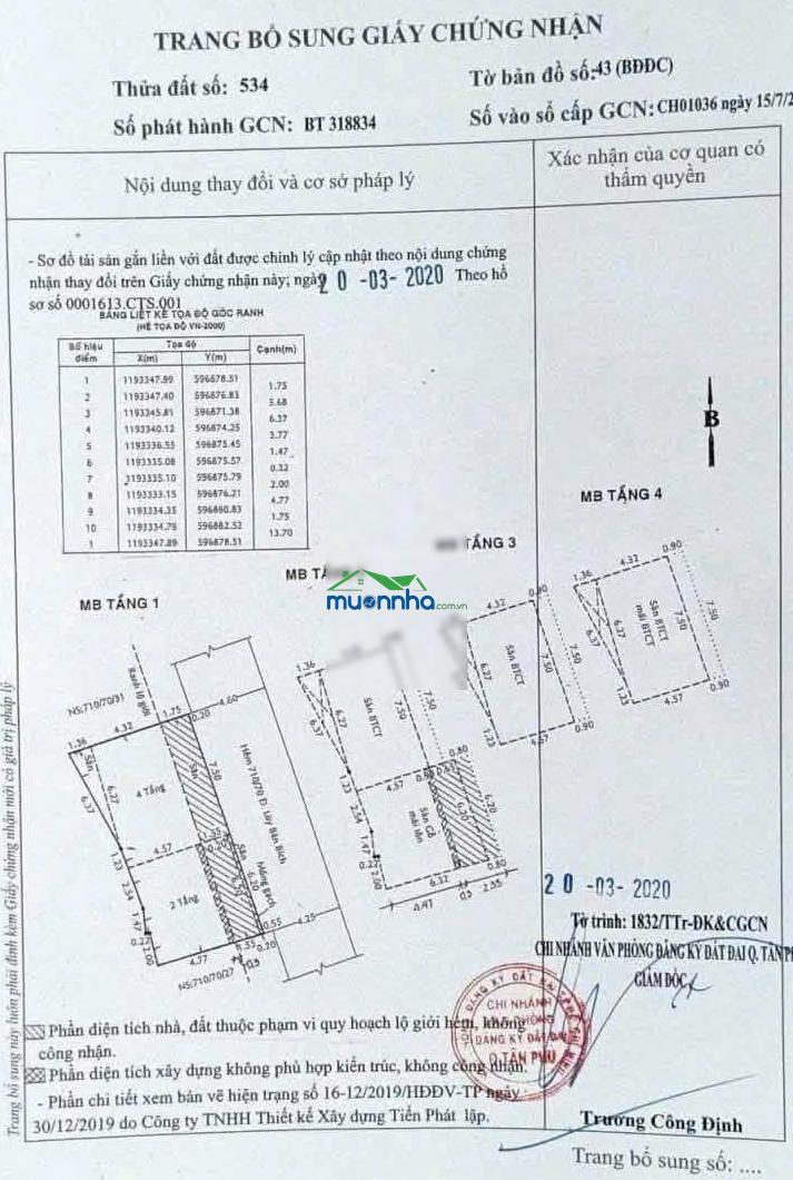 Siêu phẩm hẻm xe tải lũy bán bích ngang khủng 14m 5 tầng dòng tiền 20 triệu/tháng chỉ 9.9 tỷ - 2