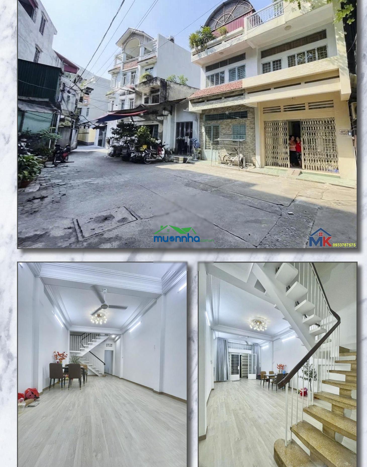 Nhà 2 mặt tiền hẻm, xe hơi 16 chỗ vào tận cả 2 mặt tiền nhà