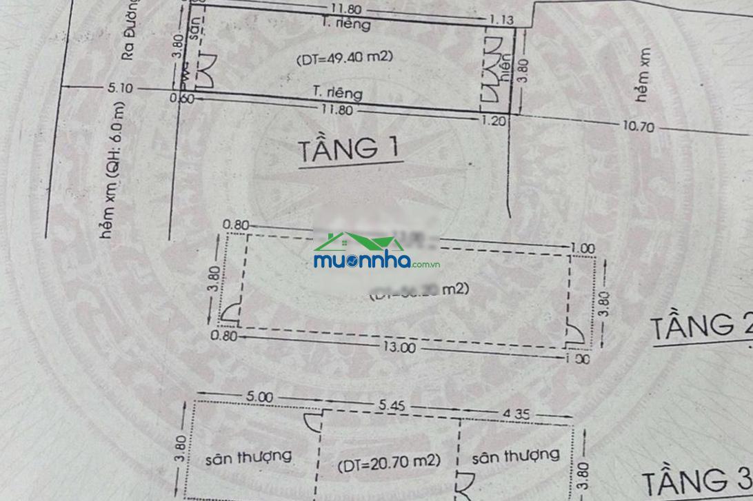 Nhà 2 mặt tiền hẻm, xe hơi 16 chỗ vào tận cả 2 mặt tiền nhà - 2