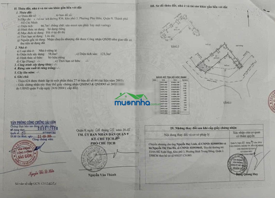 Nhà 2 tầng, 85m (4.8x14.6) mt 836, phú hữu q9 (5ty890) - 4