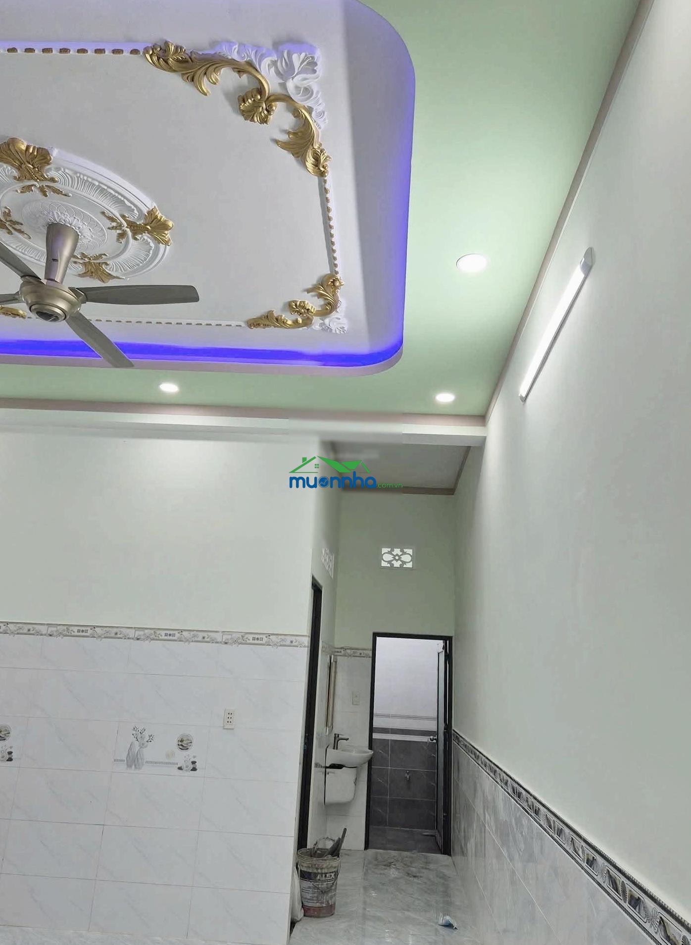 Bán nhà mái thái mặt tiền hướng ra chợ phú lạc bình chánh (5x17m) - 2