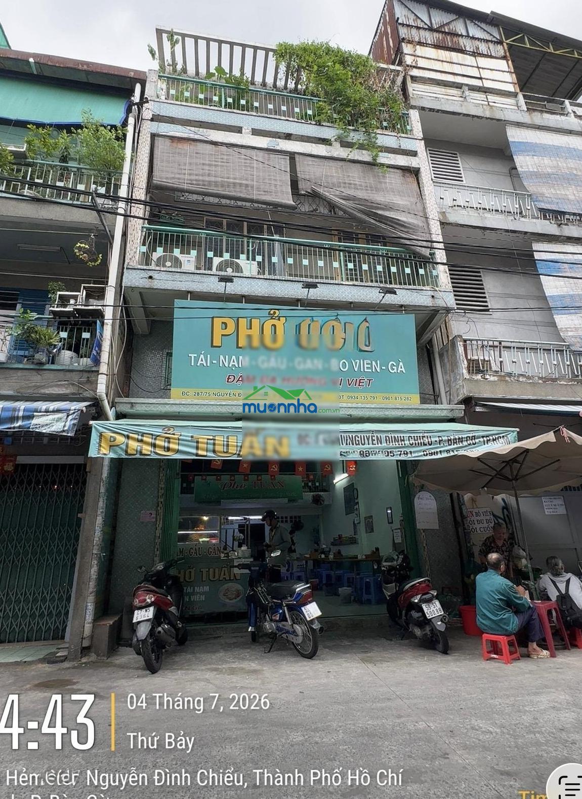 Khu kinh doanh, hẻm 8m cách mặt tiền 1 căn nguyễn đình chiểu, q3. dt 5,3m x 13m, 4 tầng chỉ 25 tỷ