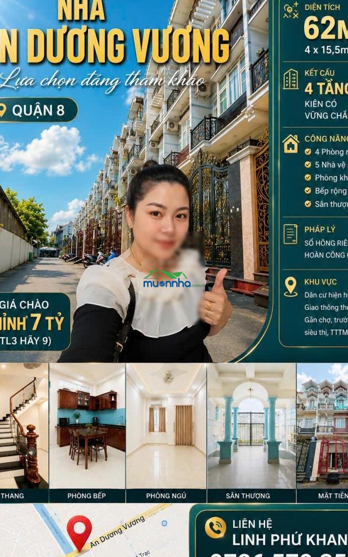 Nhà an dương vương 62m 4 tầng lựa chọn đáng tham khảo tại quận 8 nếu bạn đang tìm kiếm nhà rẻ đẹp - 3