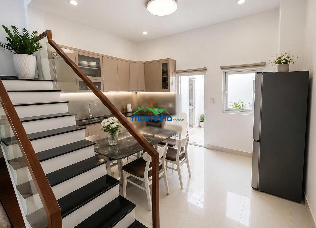 Bán nhà 1 trệt 2 lầu hẻm 92 vườn lài - diện tích: 4.75x10.65m 4pn, 3wc, đường nhựa 11m - 4