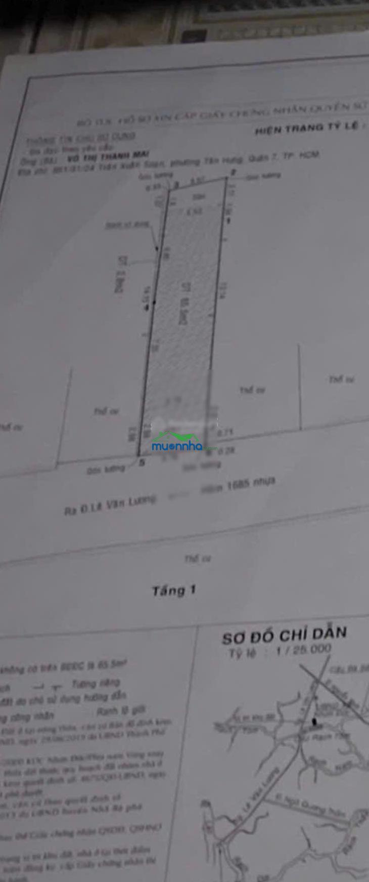 Lê văn lương- chỉ 1ty390- xe tải- 76m2- nhà đang cho thuê t. nhập ổn định- tiện ở, kdbb, cho thuê - 2