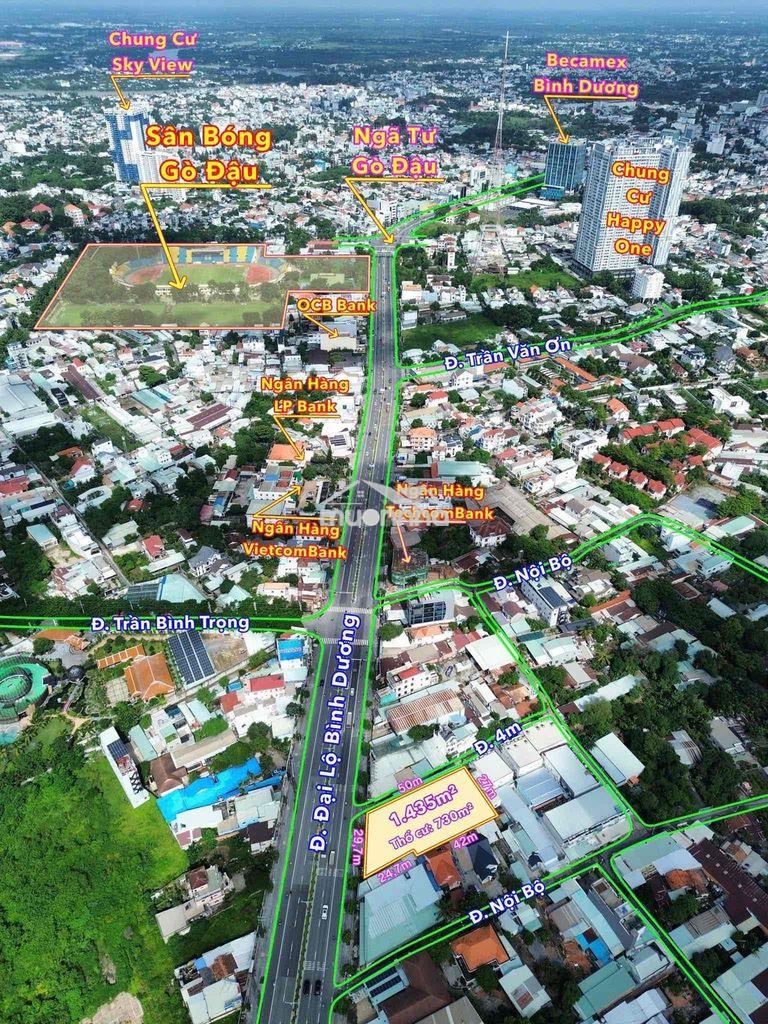 Mặt tiền đại lộ bình dương khu trung tâm thủ dầu một