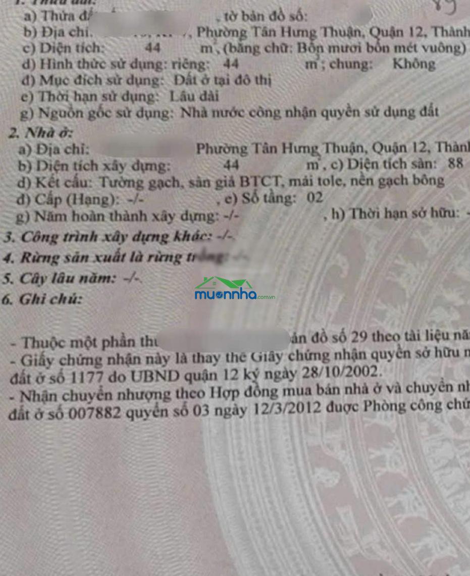 Nhà đẹp q12 gần kdc an sương giá chỉ 3 tỷ 250 triệu