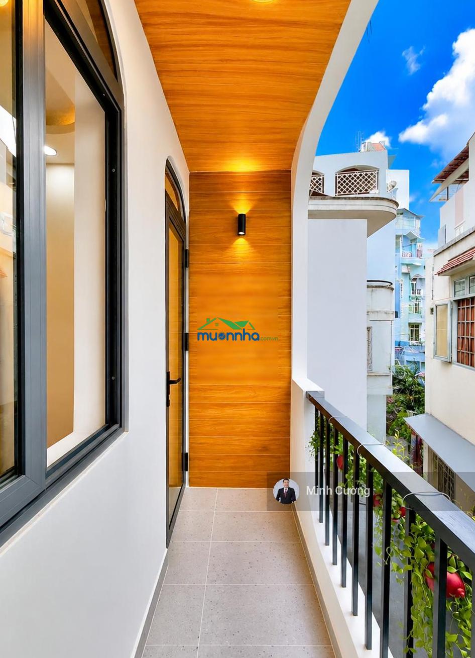 Bán nhà đẹp cạnh khu lam sơn, nguyễn văn đậu, 23m2, 2 tầng btct, hẻm 3m thông sát mặt tiền - 4