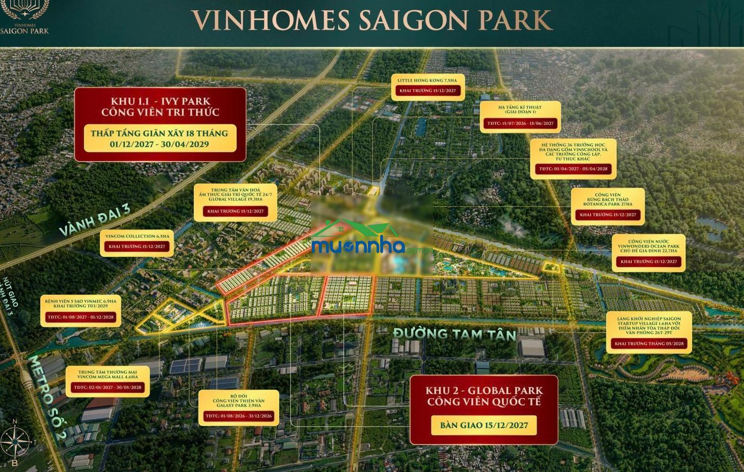 Vinhomes saigon park hóc môn - đại đô thị đáng sống phía tây bắc | 0963 157 ***