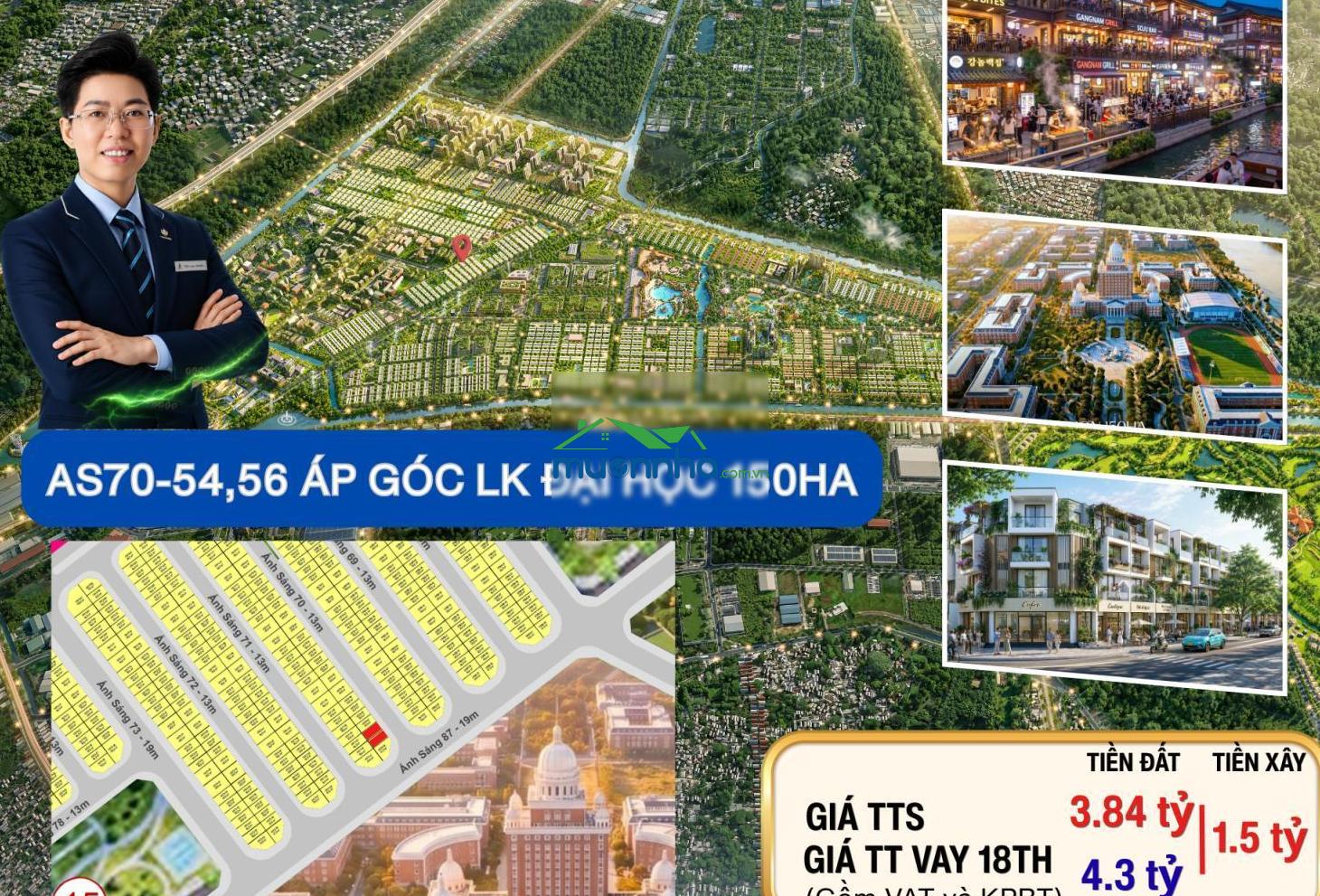 Hiếm! cặp căn 50m2 áp góc, liền kề làng đh 150ha, full ưu đãi áp voucher 30% giá chỉ còn 4.5 tỷ/căn - 2