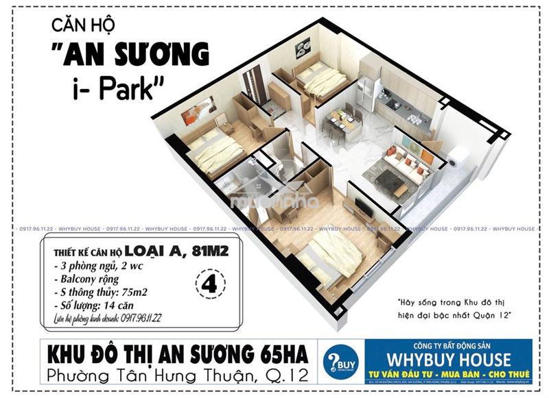 Cho thuê ch an sương ipark 54-100m2 nhà mới sạch đẹp tiện ích đầy đủ
