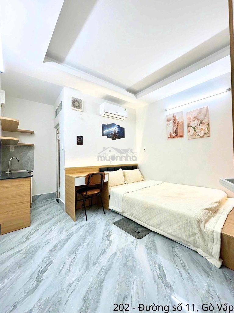 Căn hộ studio full nt - gần cv làng hoa - 2