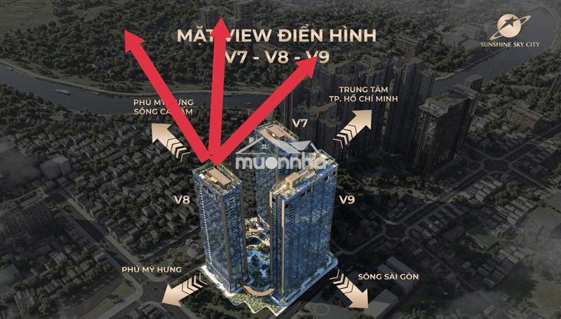Căn góc 2 mặt tiền tầng cao siêu đẹp, ngay phú mỹ hưng, full nội thất