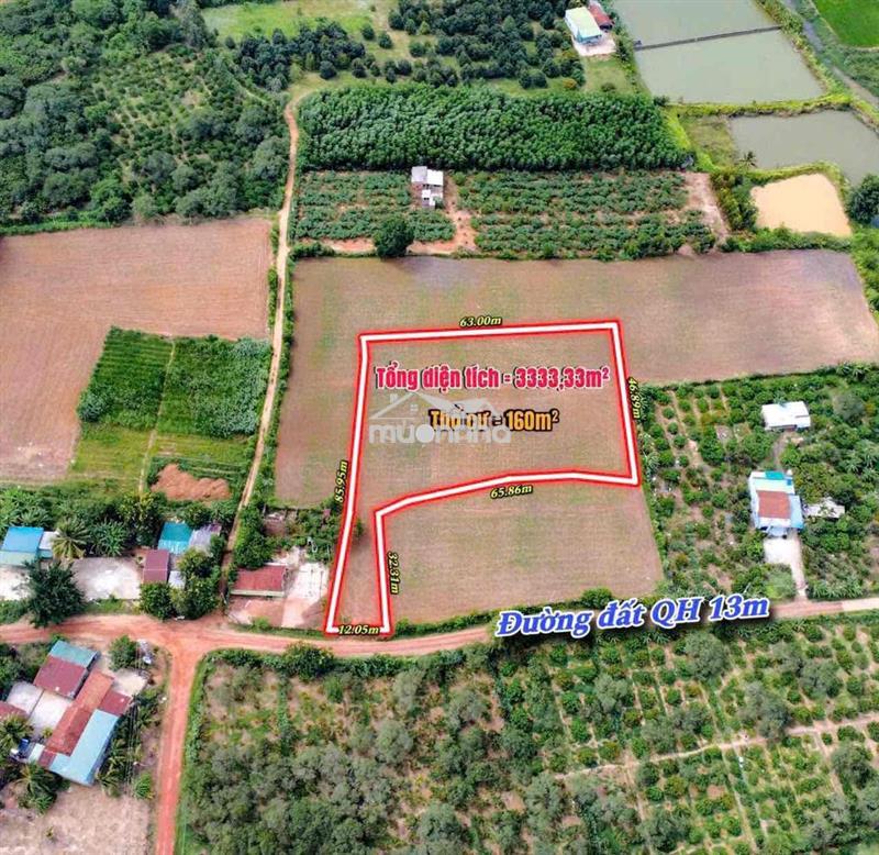 Đất vườn nghỉ dưỡng sẵn 160m2 thổ cư