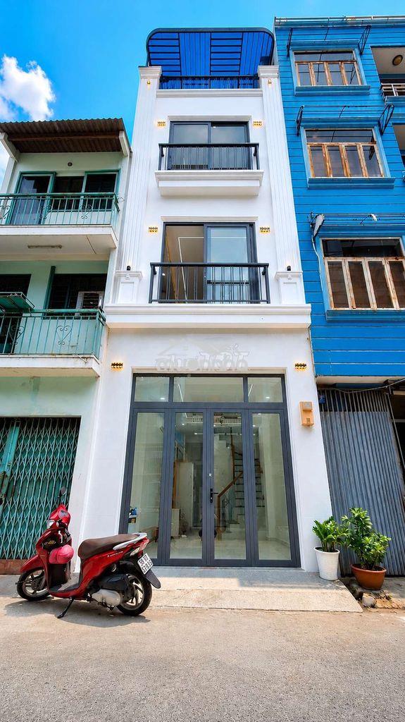Hẻm ô tô 8m, 4 tầng 3 phòng ngủ 3wc, ngay siêu thị emart phan văn trị - 2