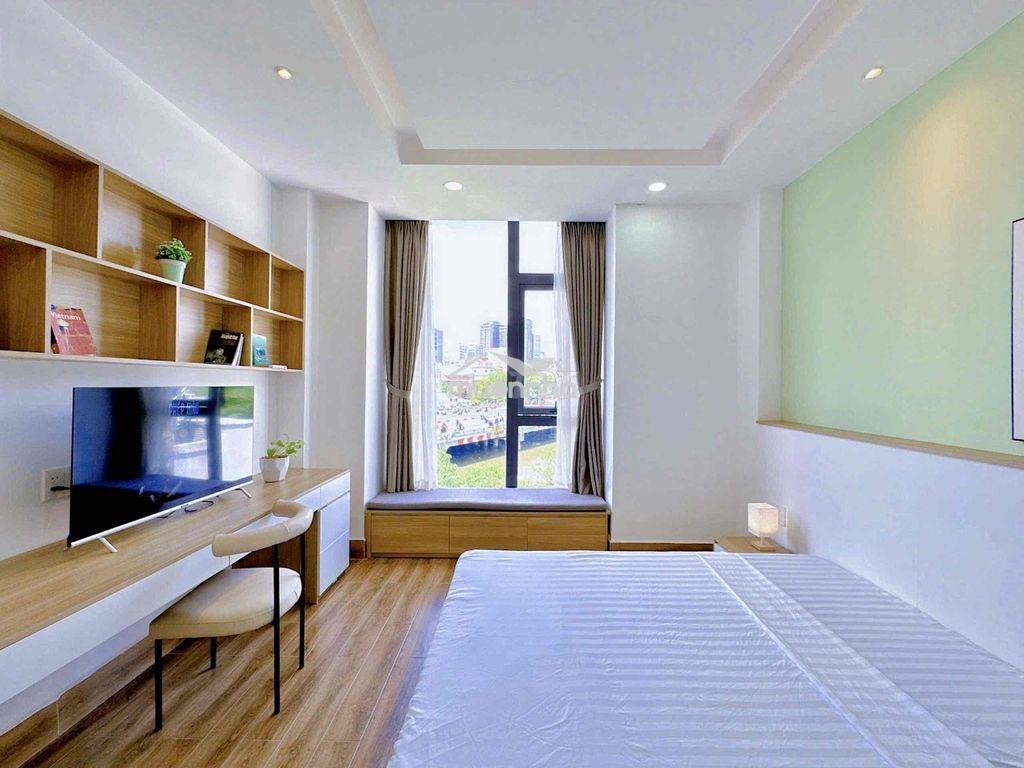 🌻Cho thuê ch 1pn - 1pk view bờ kè🌳thang máy/hầm xe🌳máy giặt riêng✨40m2 - 4