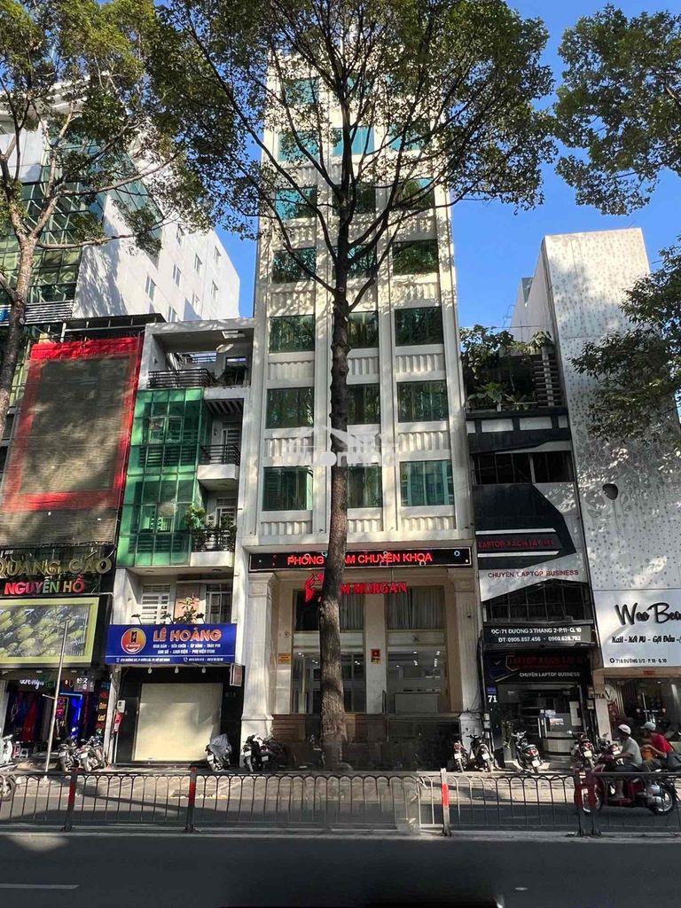 Cho thuê nhà mt q 10 đường 3/2 dt: 9x18( nh: 10,,2m2 hầm 9 tầng 2 tm - 2