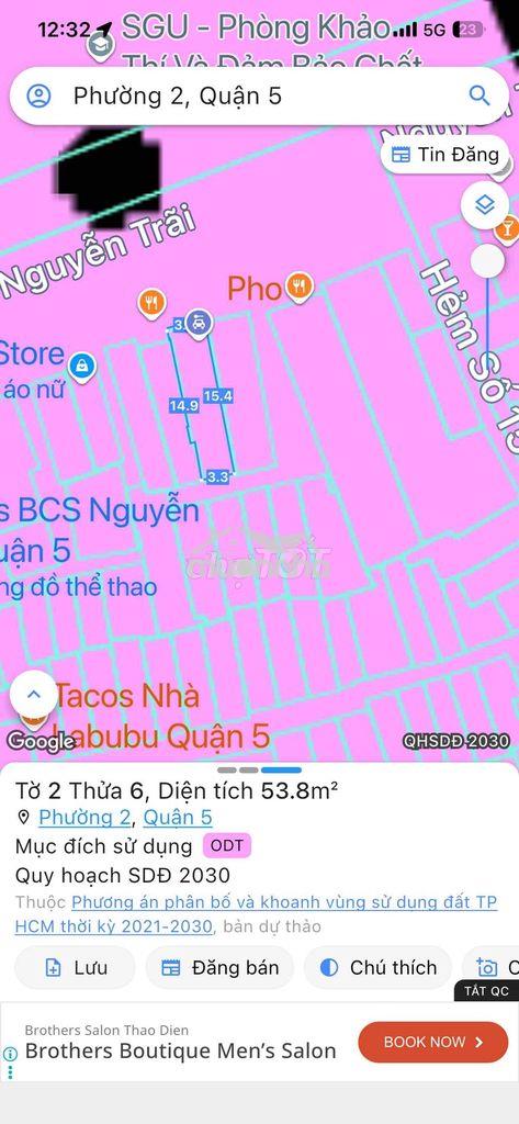 Mặt tiền 53 mv duong nguyen trai với giá hop ly