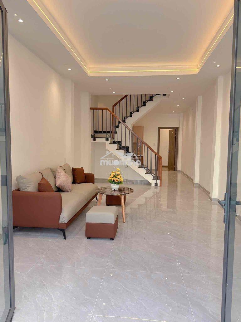 Nhà mới đẹp 1 trệt 1 lầu 58,2m2 sổ hồng riêng xe hơi ngủ trong nhà - 3