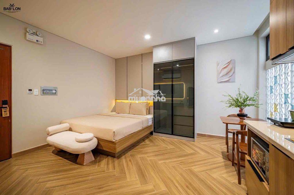 Cho thuê căn hộ studio tone gỗ sang trọng ở kdc himlam gần lotte,tdtu - 4