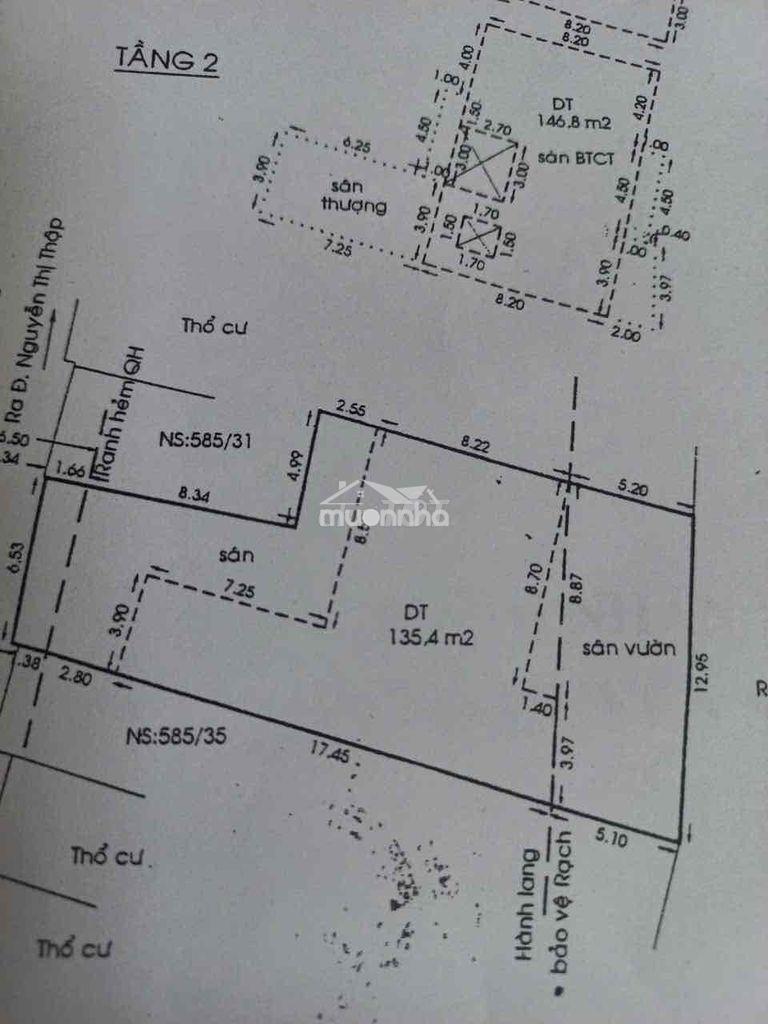 Nhà hẻm 1 sẹt nở hậu to gần lotte mart q7