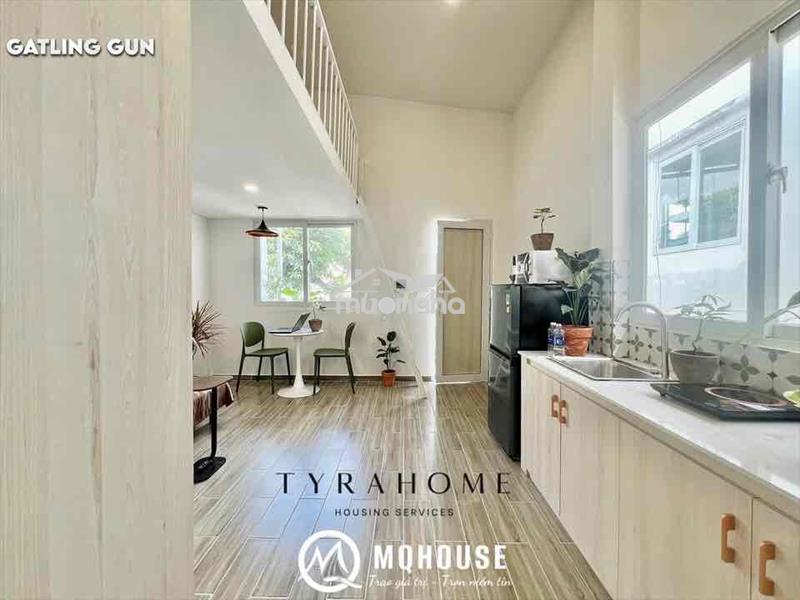 Cho thuê căn hộ duplex gần uef, hiu, hutech, full nội thất, cửa sổ